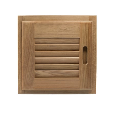 Whitecap 12in Right Side Louvered Door & Frame 60720